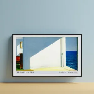 Edward Hopper Museum Exhibition Poster Vintage Retro Geometric Canvas Wall Art Print Midcentury Modern Abstract Painting Decor