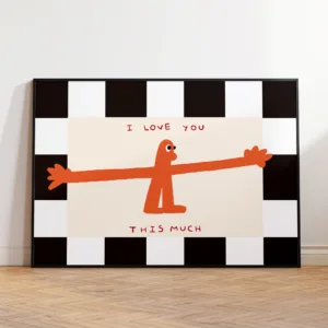 I Love You This Much Quote Wall Art Print Canvas Painting Poster Picture For Living Room,Bedroom Home Decor
