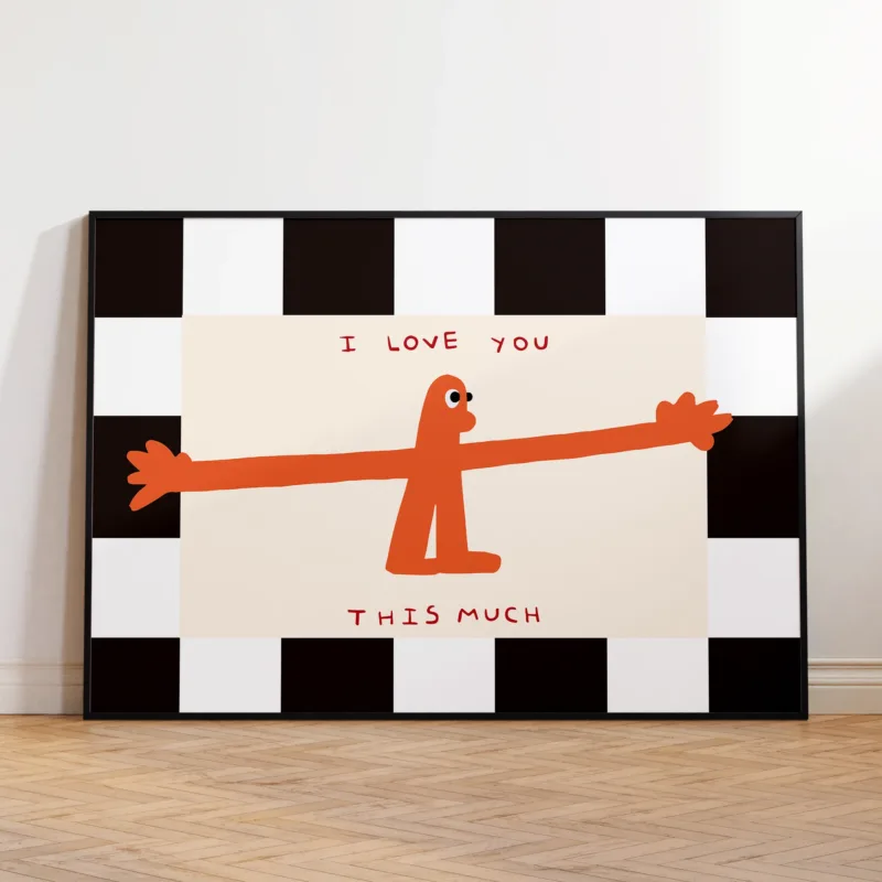 I Love You This Much Quote Wall Art Print Canvas Painting Poster Picture For Living Room,Bedroom Home Decor
