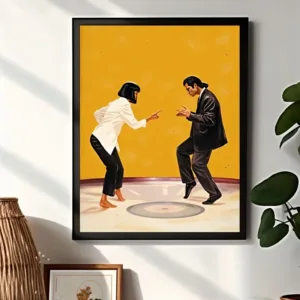 Pop Street Art Graffiti Poster Aesthetics Classic Movies Pulp Fiction Canvas Painting Wall Art Home Gallery Room Decor Bar Cafe