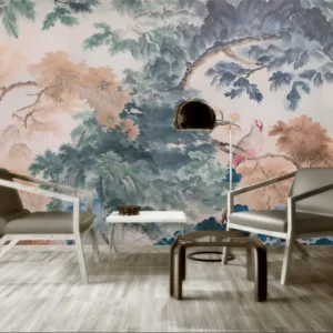 Custom size 3d wallpaper Flower and Bird Oil Painting Hotel study living room background wall decoration wallpaper painting