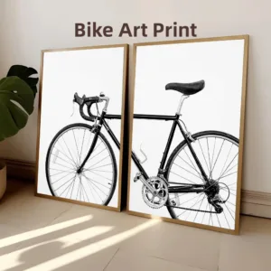 Bicycle poster Wall Art Bike canvas painting print  Black and White Scandinavian for living room home decoration