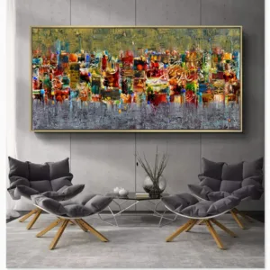 Abstract Art Canvas Poster and Print Landscape Painting On The Wall Modern Wall Pictures For Living Room Art Print