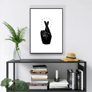 SELFLESSLY Nordic Art Minimalist Finger Canvas Paintings For Living Room Bedroom Posters and Prints Modern Abstract Pictures