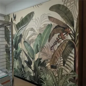 Custom Southeast Asian Leaves Wallpaper Mural living Room house decoration Home Decor Photo murals Wall paper bedroom accessorie