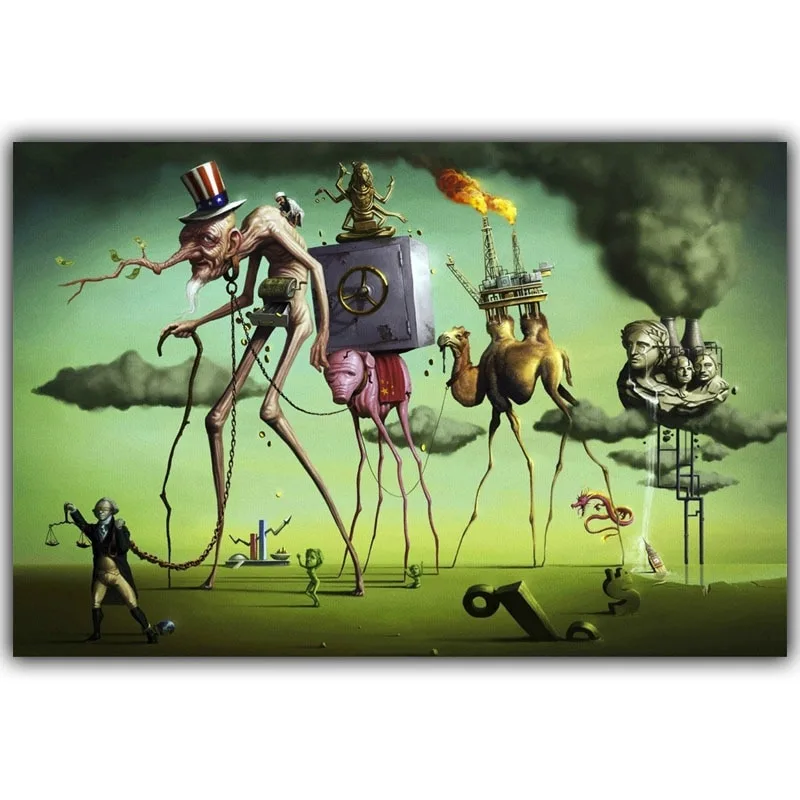 Salvador Dali Surrealism Abstract Painting Elephant Art Vintage Posters Photos Home Decoration 30X45Cm 50X75Cm - Image 2