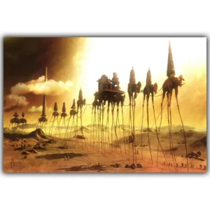 Salvador Dali Surrealism Abstract Painting Elephant Art Vintage Posters Photos Home Decoration 30X45Cm 50X75Cm