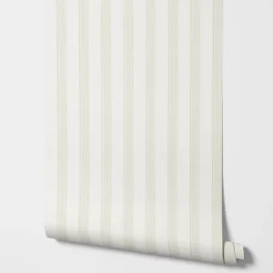 Gustav Light Green Peel and Stick Wallpaper,Geometric Strip Pattern Wall Papers For Home Decoration Wall Art,Self-adhesive