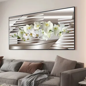 Modern Abstract Gold Flower Oil Painting on Canvas Posters and Prints Wall Art Canvas Painting Wall Picture for Home Decorati