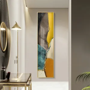 Modern Minimalist Golden Abstract Mural Wall Art, HD Canvas Print Poster, Suitable for Home, Living Room, Entrance Decoration