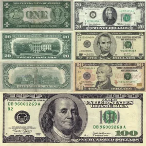 Luxury Golden Dollars Money Oil Painting on Canvas Wall Art Posters Prints Wall Pictures for Living Room Home Wall Cuadros Decor