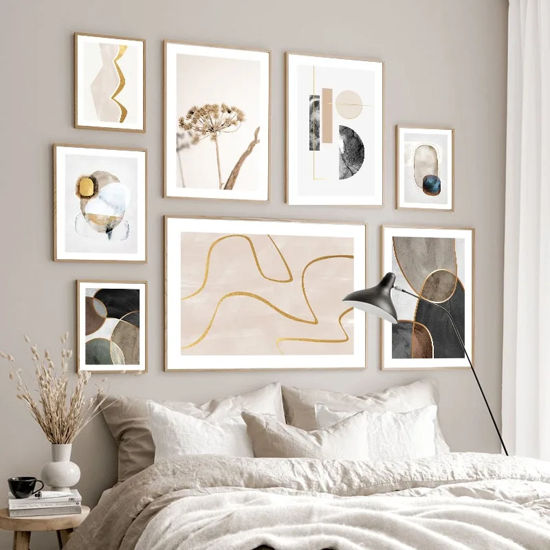Scandinavian Poster Print Modern Abstract Canvas Painting Nordic Vintage Style Minimalist Wall Art Decoration Picture Home Decor - Image 2