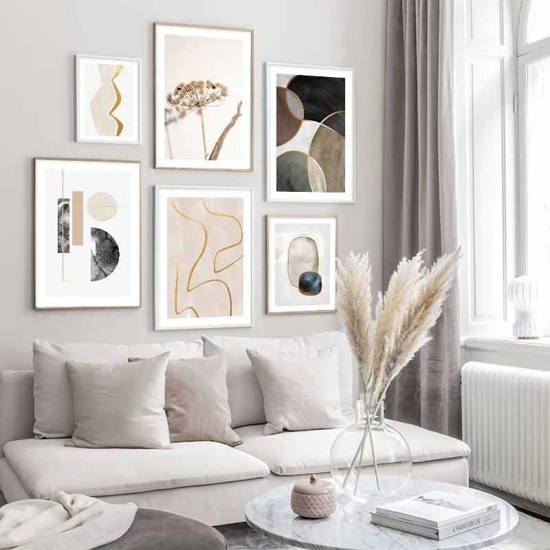 Scandinavian Poster Print Modern Abstract Canvas Painting Nordic Vintage Style Minimalist Wall Art Decoration Picture Home Decor - Image 4