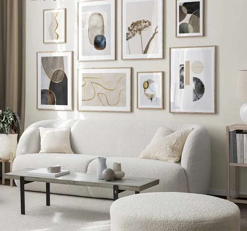 Scandinavian Poster Print Modern Abstract Canvas Painting Nordic Vintage Style Minimalist Wall Art Decoration Picture Home Decor