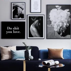 Scandinavian Poster Vintage Woman Body Wall Art Canvas Prints Painting Wall Pictures For Living Room Black And White Home Decor