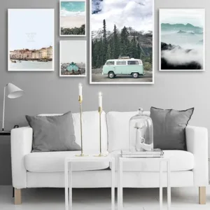 Scandinavian Style Travel Landscape Canvas Wall Art Poster Nordic Print Painting Nature Decoration Pictures Modern Home Decor