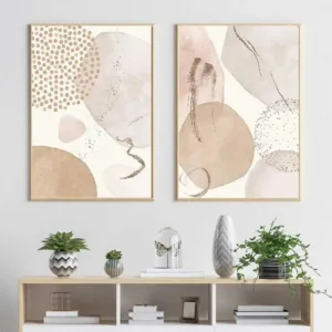 Bohemian Geometric Beige Abstract Poster Canvas Painting Wall Art Printing Picture Bedroom Living Room Home Decoration Picture