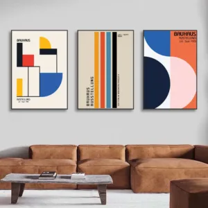 Bauhaus Geometry Mondrian Gallery Wall Pop Art Canvas Painting Nordic Posters And Prints Wall Pictures For Living Room Decor