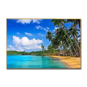 Seascape Tropical Landscape Sunset Wall Art Picture Living Room Kitchen Bathroom Decoration Sea Beach Wall Painting Bedroom