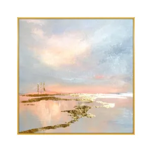 Skills Artist Handmade High Quality Abstract Pink And Gold Oil Painting Big Size Pop Art Painting For Living Room Decoration