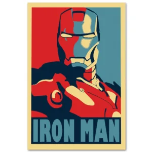 Superhero Iron Man Posters Prints Abstract Canvas Art Painting Vintage Home Living Decor Movie Hero Silk Wall Picture Bedroom