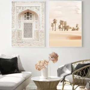 The Bohemian Arch Vintage Poster Desert Landscape Canvas Art Print Nordic Wall Picture Painting Modern Living Room Decoration