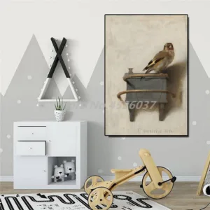 The Goldfinch Painting Bird Animal Wall Art Poster Painting On Canvas Bedroom Decoration Pictures Home Decor