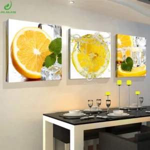Triptych Lemon Paintings For The Kitchen Modular Pictures Canvas print Wall Pictures For Living Room Cuadros Decoracion