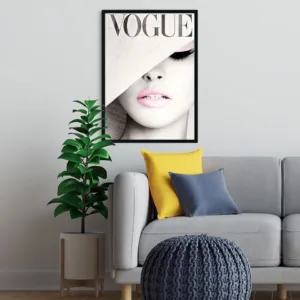 VOGUE  Fashion Poster  Nordic Canvas Painting Scandinavian Wall Art Pictures For Living Room Modern Decorative Prins On The Wall