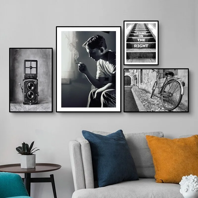 Vintage Fashion Art Poster And Print Sexy Woman Camera Prince Nordic Decoration Portrait Canvas Painting Wall Pictures HD0005 - Image 2