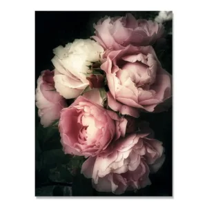Vintage Poster Flowers Wall Art Canvas Print Pink Peony Floral Painting Picture Fashion Posters And Prints Living Room Decor