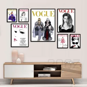 Vogue Girl Quotes Poster Wall Art Canvas Painting Nordic Posters And Prints Salon Wall Pictures For Living Room Home Decoration