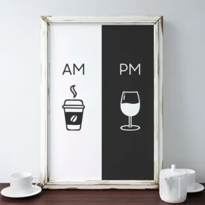 Wall Art Home Decor Modern Picture Am Coffee PM Wine Sign Print Kitchen Restaurant Poster Canvas Painting Modular Nordic Style