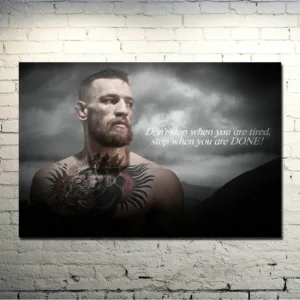 Wall Art Poster HD Conor McGregor Prints Modular Picture Canvas UFC Motivational Boxer Painting Home Decor For Living Room Frame