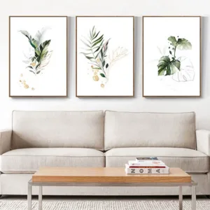 Watercolor Plant Canvas Poster Leaf Botanical Art Print Minimalist Painting Nordic Style Picture Modern Living Room Decoration