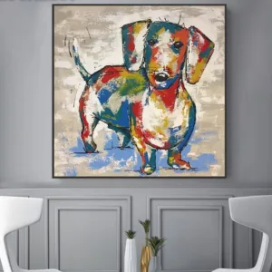 Dachshund Graffiti Canvas Paintings Abstract Dog Art Prints Poster Modern Bedroom Wall Painting Kids Room Decor