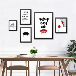 abstract art wall decorative painting wall poster art kate moss lip beauty Shop room living room bedroom decoration pictures
