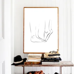 Romantic Couple Love Poster Abstract Fine Line Art Prints Minimalist Wall Art Picture Canvas Painting Scandinavian Bedroom Decor