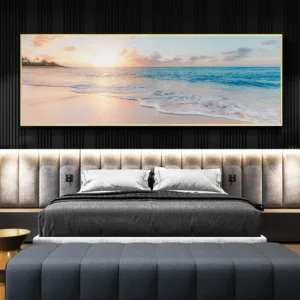 Canvas Painting Beach Sea Wall Art Nordic Posters And Prints Home Decoration Big Size Pictures For Living Room