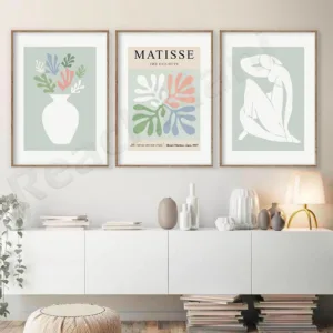 Sage Green Matisse Print, Abstract Printable Wall Art, Henri Matisse Exhibition Poster, Modern Gallery Wall