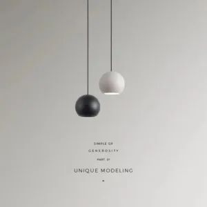 Modern Simple Ball Pendant Lights Nordic Hanging Ceiling Lamps for Cafe Bar Decor Black/White Pendant Hanging Lamp