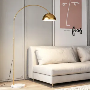 Arc shaped floor lamp E27 three color adjustable standing lamp living room bedroom sofa side decoration modern luxury floor lamp