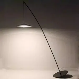 Simple Luxurious Black Fishing Design LED Floor Lamp for Study Bedroom Decoration Atmosphere Lighting Turnstile Lamp