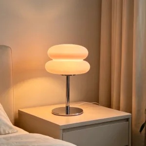 Macaron LED Table Lamp Mushrooms Desk Lamp Living Room Atmosphere Lamps Eye Protection Night Light Girl Bedroom Bedside Decor