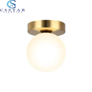 Nordic Simple Modern Round Glass Ball Ceiling Lamp Living Room Lighting  Hallway Ceiling Light  Bedroom Lamp  Led Light
