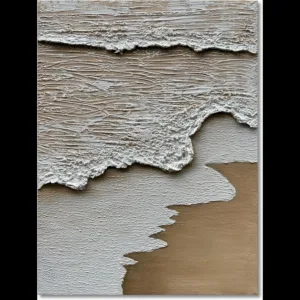 Diathou Art HandPainted D Abstract Oil Painting  White Ocean Wave Landscape x Inch Modern Wall Decor for Home Office Corridor