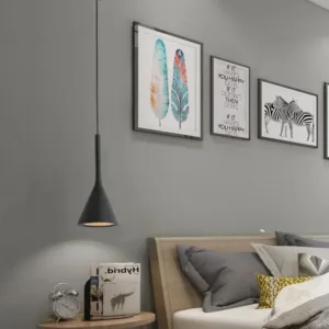 Modern LED pendant light in black and white E27 bedroom table dining room hanging light lampshade home cabinet suitable for