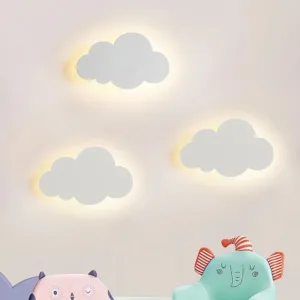 Modern Living Room Children's Bedroom Decorative Cloud Indoor Lighting Acrylic Iron Simple Wall Lamp Children LED Wall Lamp