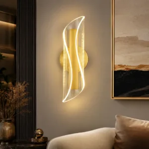 Modern Thin Waist LED Wall Lamp Bedroom Study Restaurant Hotel Bedside Streamer Wall Lamps Living Room Decor Scroll Wall Lights