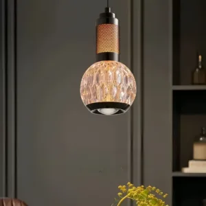 Industrial Vintage Globe Mini Pendant Light for Kitchen Island Bar Bedroom Sleek Retro Contemporary Home Interior Decor
